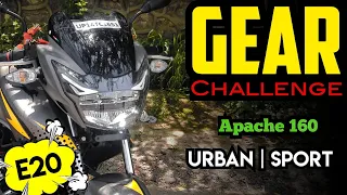 Tvs Apache Rtr 2v E20 Bs7 2023 Modal | Gear Challenge | Urban Vs Sport mode | Shocking Results