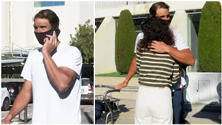 Rafael Nadal eagerly waits for his Wife Maria at Airport after winning Australian Open 2022