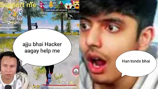 ajju bhai and tonde bhai Hacker aagaya help me ajju bhai shocked 😮#ajjubhai #tondegamer #hacker  #ff