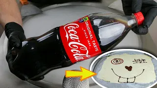 Coca-Cola Ice Cream Rolls -oddly satisfying fast ASMR with tapping & scratching Sound