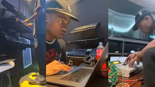 TRAVIS SCOTT MAKING A BEAT IN THE STUDIO [FULL VIDEO]