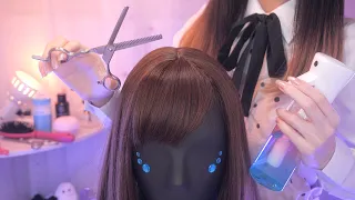 ASMR The Most Realistic Haircut & Head Massage ✂︎✨ (Scalp Massage, Head Spa)