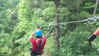 Zip lining at Skywood Eco Adventure