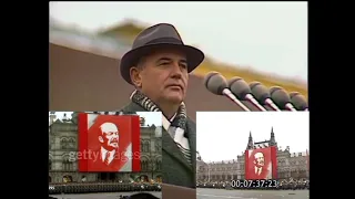 USSR Anthem (3 Footage Combined) | October Revolution Parade 1990