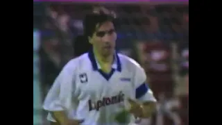 AUXERRE-NOTTINGHAM FOREST 16EME FINALE ALLER COUPE UEFA 1995-1996 VF CANAL + 2EME MI TEMPS