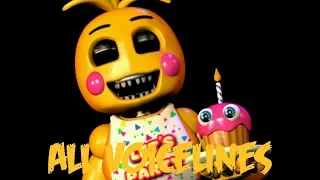 Toy Chica | All Voicelines with Subtitles | Ultimate Custom Night