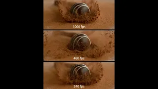 240fps vs 1000fps chocolate drop fps test 2023 #shorts