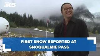 First snow reported at Snoqualmie Pass