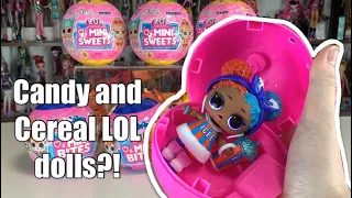 OPENING MINI BITES AND MINI SWEETS SERIES 2! New 2023 LOL SURPRISE DOLLS! Candy & Cereal- Unboxing