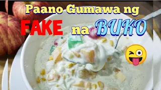 PAG GAWA NG FAKE NA BUKO | BUDGET FRIENDLY | BUKO FRUIT SALAD - Vlog #21