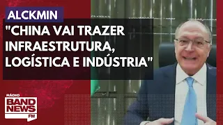 “China vai trazer infraestrutura, logística e indústria ao Brasil”, afirma Geraldo Alckmin