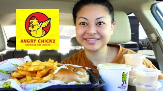 NASHVILLE HOT CHICKEN!! (Angry Chickz Mukbang)