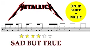 Metallica - Sad But True [DRUM SCORE + MUSIC]