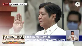 Oath-taking ni Bongbong Marcos bilang Pangulo | Panunumpa: The Marcos Inaugural (30 June 2022)