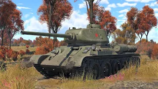 War Thunder: T-34-85 (D-5T) Soviet Medium Tank Gameplay [1440p 60FPS]