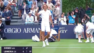 Alexander Zverev hilarious interview after winning against Lehecka at Giorgio Armani Tennis Classic