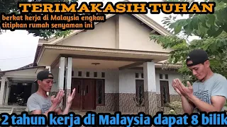 inilah rumahku sebagian hasil kerja di Malaysia(TKI Malaysia) sederhana tapi puas hati‼️