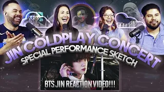 Jin of BTS "Coldplay Concert Special Performance Sketch" -Reaction- Jin we miss you 🥲 |Couples React
