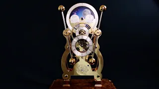 Moonphase Sea Clock Finished in Gold