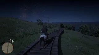 Red Dead Redemption 2: the ghost train in Rhodes!!