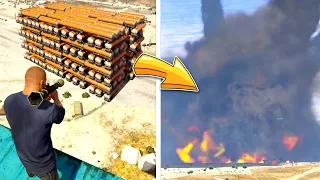 The BIGGEST Explosion in ZERO Gravity? (GTA 5 Mods)