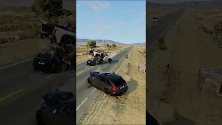 Realistic Highway Car Crashes #31