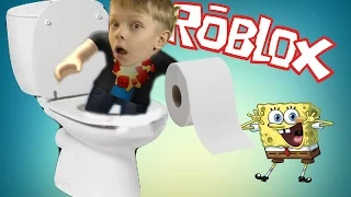 Приключения мульт игры RoBlox в ВАННОЙ ROBLOX Escape the Bathroom Obby детские игры TOO  ffgtv 12+