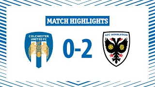 Highlights | Colchester United 0-2 AFC Wimbledon