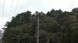 [動画ver]静岡県浜松市天竜区水窪町　防災無線チャイム　17時　旧音源夕焼け小焼け(三瓶町現象)  part2