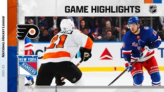 Flyers @ Rangers 12/1/21 | NHL Highlights