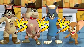 Tom and Jerry in War of the Whiskers Spike Vs Butch Vs Tom Vs Jerry (Master Difficulty)