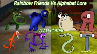 Alphabet Lore Vs ROBLOX Rainbow Friends Sings Friends To Your End | Rainbow Friends x Alphabet QRST