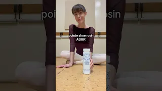 Pointe Shoe Rosin ASMR #dancer #ballet #biancascaglione #shorts