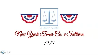 New York Times Co. v Sullivan (1964)