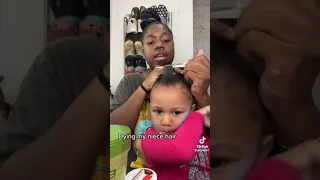 Vickey Cathey dyed her niece hair without her mom permission￼ 😱 #shorts