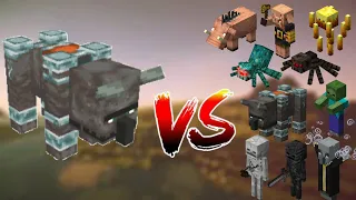 Minecraft Ravager vs all Mobes || Minecraft Mobes Battle ||