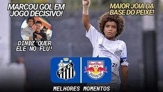 KAUAN BASILE JOIA DO SANTOS MARCA GOL EM JOGO DECISIVO! SANTOS 1 X 0 RED BULL | PAULISTÃO SUB-11