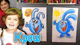 Рисуем СМЕШАРИКОВ КРОША / как нарисовать Смешарика / урок рисования для детей