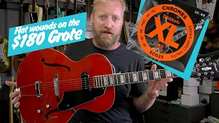 Restringing the Grote with flat wounds - How does is sound? Do I still like this guitar?