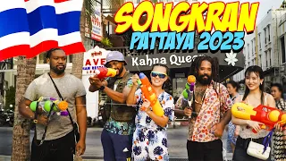 My First time SONGKRAN 2023 Water Festival! Walking Street in Pattaya