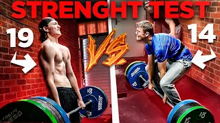 STRENGTH TEST VS TOM FAZER (19 vs 14 year old??)