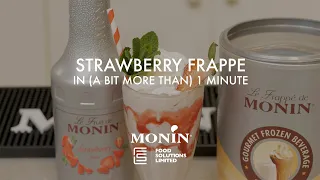 How to: MONIN Strawberry Frappe