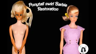 Restoring a 60s Ponytail Swirl Barbie to its former glory #barbierestoration