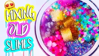 Mixing All My Clear Slime Together! Slime Smoothie! Most Satisfying Slime Videos