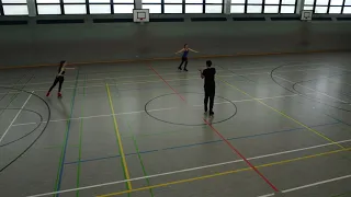 Hovering Symphony: Skaters Gliding Through the Hall. Recorded with DJI Mini 2 SE @Geo.InBalance