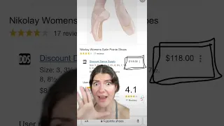 POINTE SHOES COST HOW MUCH? 😳🤯 #pointe #shorts #ad