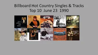 Billboard Hot Country, Top 10 Jun. 23,  1990