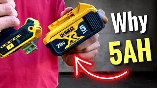 What makes the DeWalt 5Ah batteries the best 20-volt option?