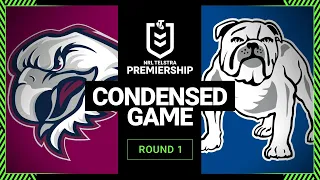 NRL 2023 | Manly-Warringah Sea Eagles v Canterbury-Bankstown Bulldogs | Condensed Match, Round 1