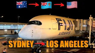 BACK TO THE USA! 🇦🇺 Sydney to Los Angeles 🇺🇸 Fiji airways 🇫🇯 Airbus A350-941 | FLIGHT REPORT (#144)